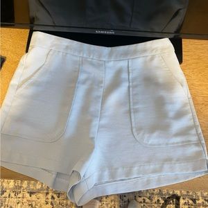 these three boutique casual business shorts ! light blue